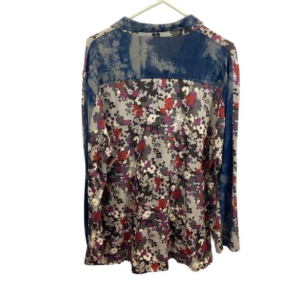 Ladies Simply Couture‎ Brand Button Down Floral Blouse Size Large - Picture 4 of 13